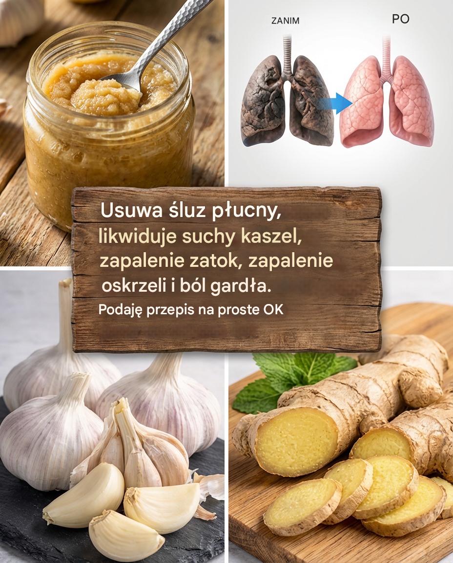 Czosnek i imbir: tradycyjny duet pomagający oczyścić płuca, złagodzić suchy kaszel i ból gardła