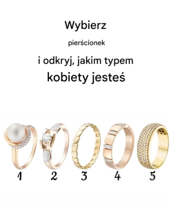 Wybierz pierścionek i odkryj, jakim typem kobiety jesteś