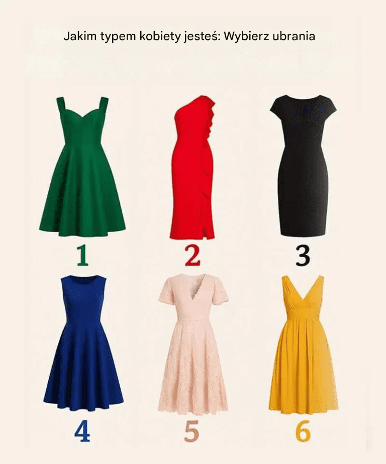 Jakim typem kobiety jesteś: Wybierz ubrania