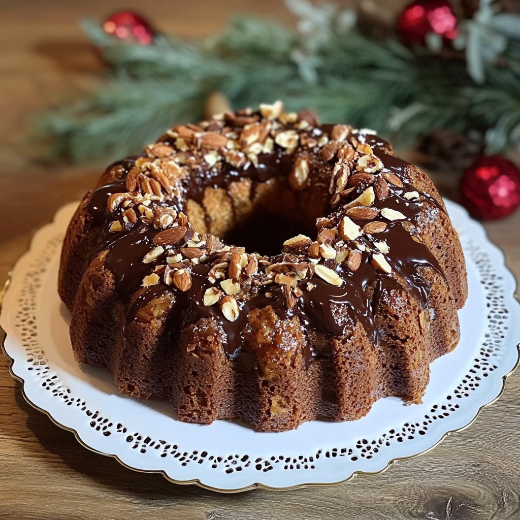 Pyszny pączek z orzechami włoskimi i czekoladą