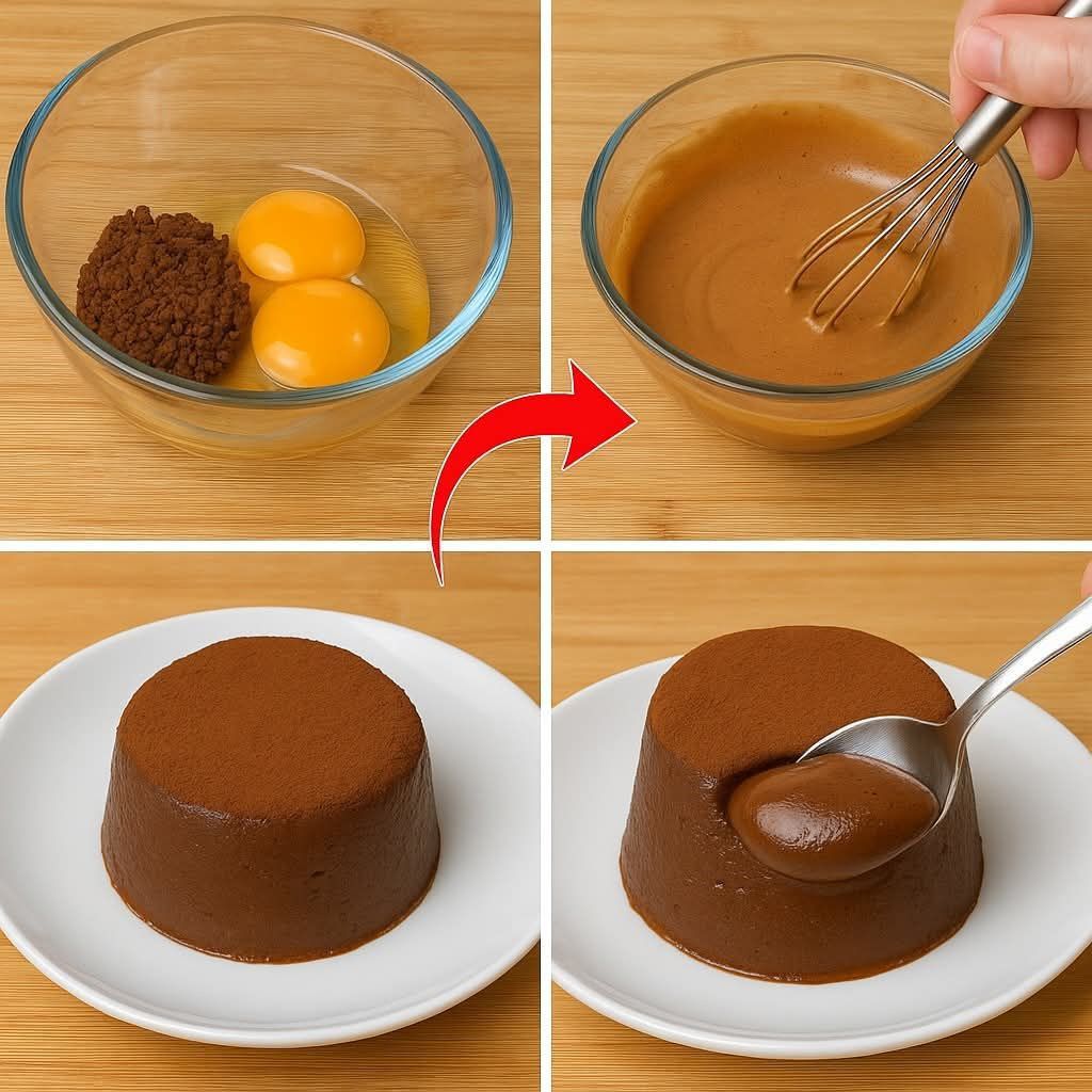 Wymieszaj 2 jajka z kawą! Będziesz zaskoczony! W 10 minut! Deser bez pieczenia i mąki.