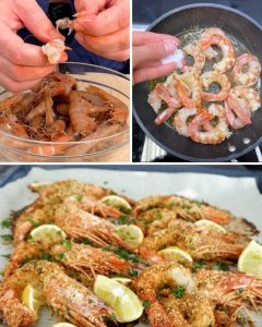 Gratin z krewetkami o smaku cytrusowym