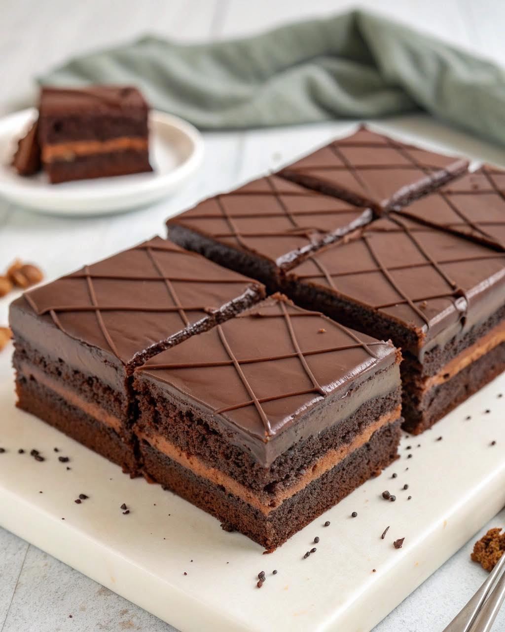 Nie ma nic bardziej satysfakcjonującego niż kawałek rozpływającego się w ustach ciasta czekoladowego. To ciasto czekoladowe „Siedem łyżek” jest tak proste i bogate w smaku, że podbije serca wszystkich. Dowiedzmy się, jak je zrobić!