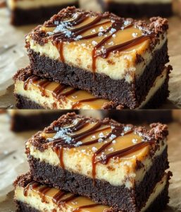 ✨ Sernik z karmelowym brownie – Ostateczny dekadencki deser! ✨
