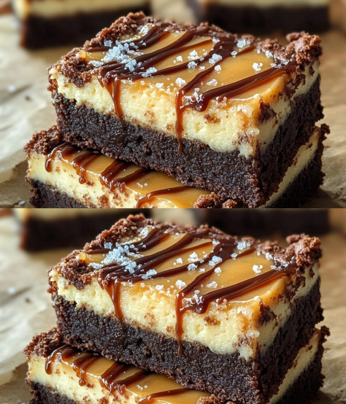 ✨ Sernik z karmelowym brownie – Ostateczny dekadencki deser! ✨