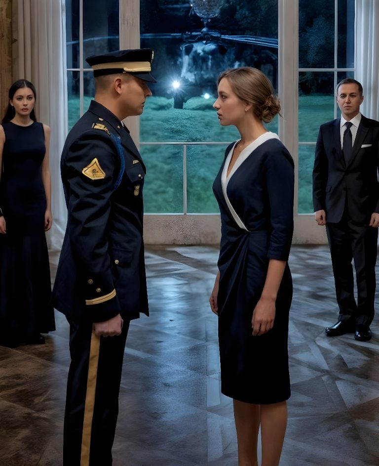 Nie przywitali mnie, gdy przekroczyłam próg. Mój ojciec spojrzał na mnie jakby przez szybę – bez prawdziwego zobaczenia mnie. Moja matka, skromnie, szeptała: — Przyszłaś? Jej ton zdradzał, że traktuje mnie jak niepożądanego gościa. Nikt nie przewidział, że mogłabym potrzebować miejsca przy stole. Formą wciąż byłam ich córką, lecz w tej sali balowej, wydawałam się jedynie kolejnym cieniem. Jak duch przesuwający się pomiędzy stołami. Nawet nie zdążyłam dostrzec, jak niebo się rozerwało, gdy wojskowy śmigłowiec przyleciał po mnie na środku przyjęcia. To nie jest historia o zemście, jak inne. To opowieść, w której to, co najbardziej boli, to nie krzyki, ale milczenie. Przybyłam na zjazd absolwentów samotnie. Bez powitalnej grupy, bez olśniewającej sukni, jedynie w prostej granatowej sukience, którą nosiłam wcześniej, ukrytej pod uniformem, którego nikt nie widział. Valet wziął moje klucze, nie podnosząc wzroku. W balowej sali Aspen Grove śmiechy rozbrzmiewały jak daleki grzmot, a moje obcasy echo odbijały się od polerowanego marmuru, podczas gdy rozglądałam się za znajomą twarzą, wiedząc, co znajdę. Moja matka stała przy ścianie zdjęć, trzymając w dłoń szklankę, z dumą prezentując obrazek mojego młodszego brata, a mój ojciec stał obok, promieniejąc radością. Poniżej zdjęcia można było znaleźć wyraźny podpis: „Bryce Dorsey, członek honorowy, Harvard, klasa 2009”.