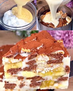 Ciasto bananowo-biszkoptowe: pyszny deser bez pieczenia