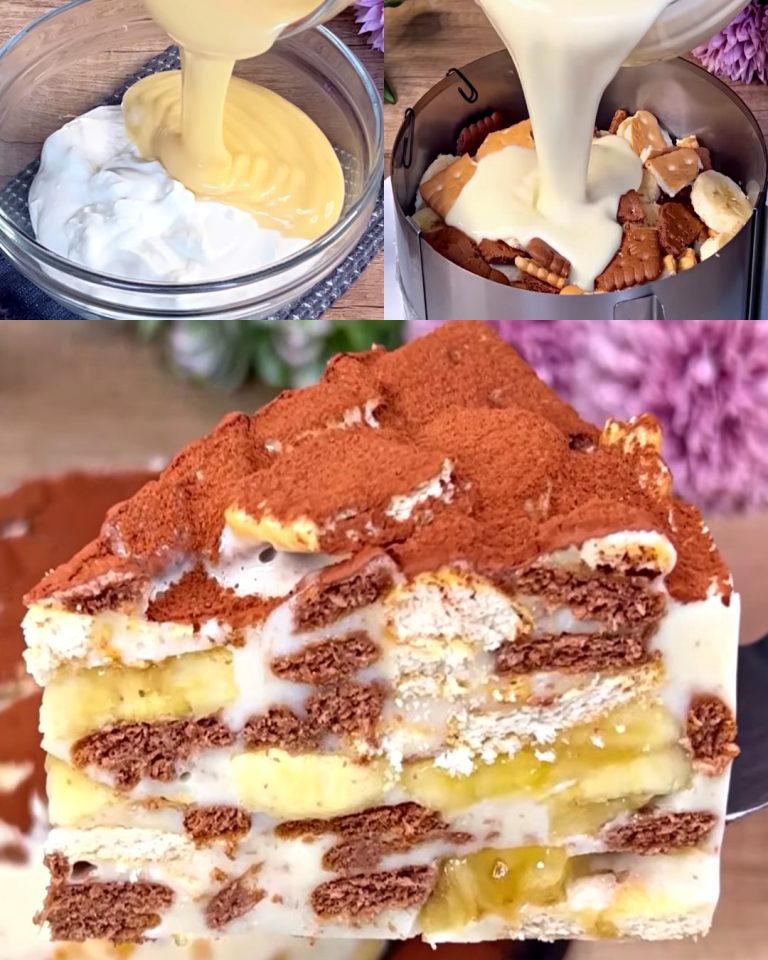 Ciasto bananowo-biszkoptowe: pyszny deser bez pieczenia