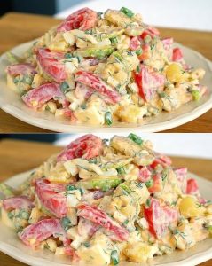 Ciepła sałatka warzywna z jajkami: pożywny i sycący posiłek