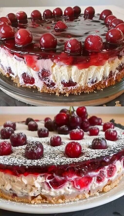 Bułka książęca z 2 słoikami wiśni w 10 minut bez pieczenia