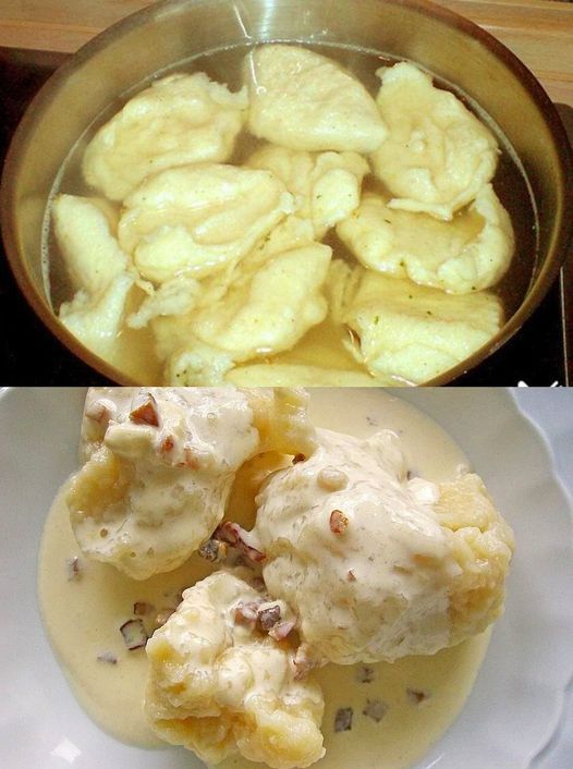 Knedle mączne z 650 g ochrony, nasz stary rodzinny przepis w 10 minut