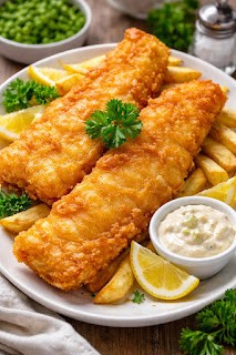 Ryba z frytkami w stylu angielskim