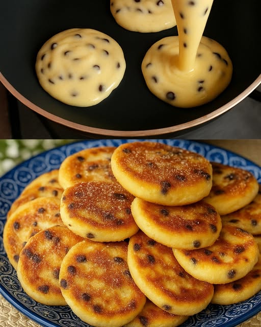 5-minutowe naleśniki jogurtowe z kawałkami czekolady Przepis znajdziecie w komentarzach. ❤️ Wysłałam go tym, którzy mi podziękowali.