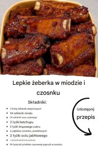 Lubię tak przyrządzone żeberka wołowe. Pyszne.