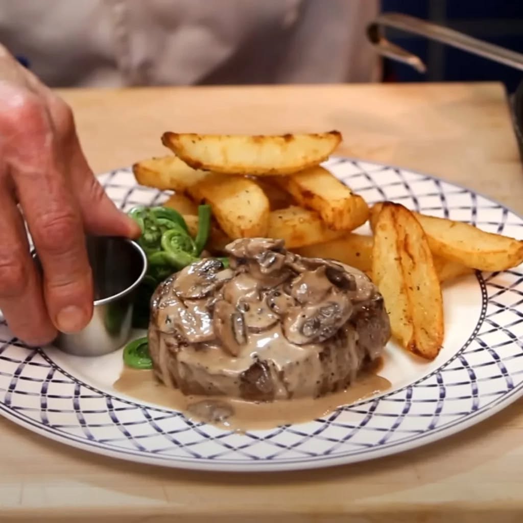 Steki wołowe w sosie grzybowym. Rozgrzewające, szybkie i niezwykle wykwintne danie klasyczne!