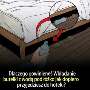 Dlaczego powinieneś umieścić butelkę z wodą pod łóżkiem, gdy tylko dotrzesz do hotelu ?