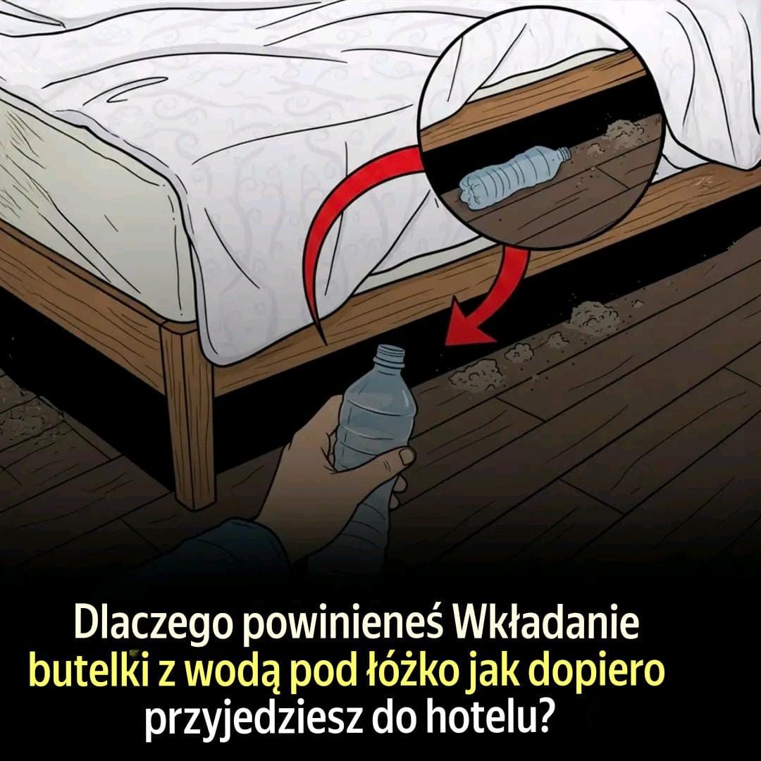 Dlaczego powinieneś umieścić butelkę z wodą pod łóżkiem, gdy tylko dotrzesz do hotelu ?