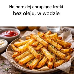 Najbardziej chrupiące frytki bez oleju, w wodzie
