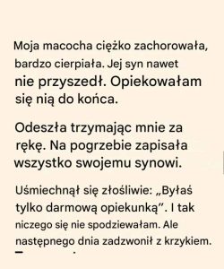 Dzień po pogrzebie nic już nie było takie samo