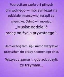 Jedna spokojna odpowiedź, która zmieniła całe miejsce pracy KONIEC W PIERWSZYM KOMENTARZU!!!