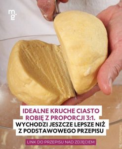 Od niedawna robię kruche ciasto z tego przepisu i wychodzi idealne
