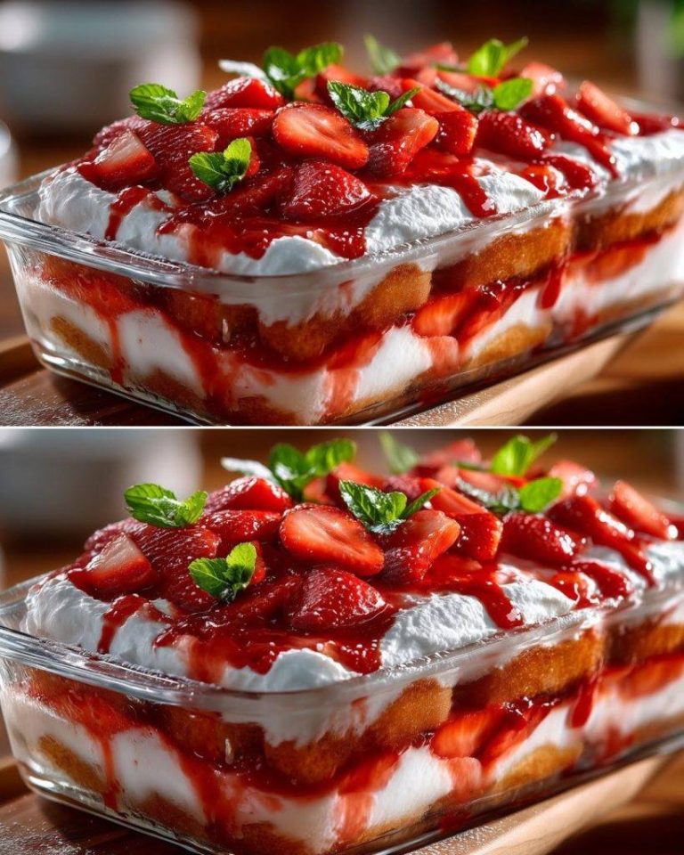 Tiramisu truskawkowe bez pieczenia