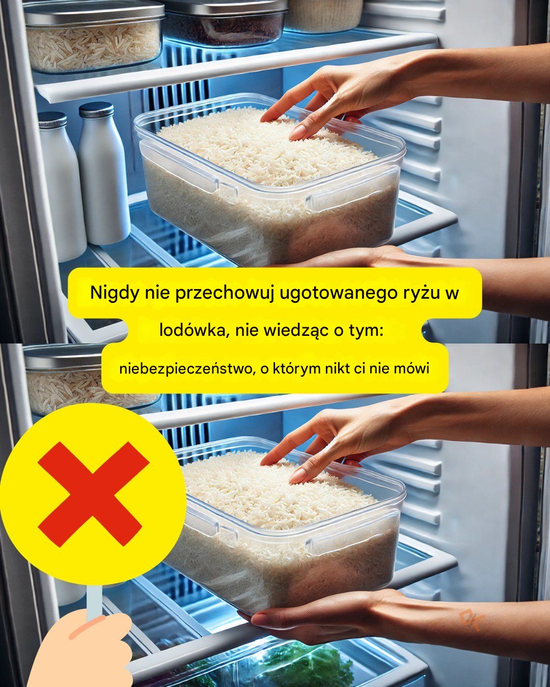 Nigdy nie przechowuj ugotowanego ryżu w lodówce, nie wiedząc o tym: istnieje niebezpieczeństwo, o którym nikt ci nie powie