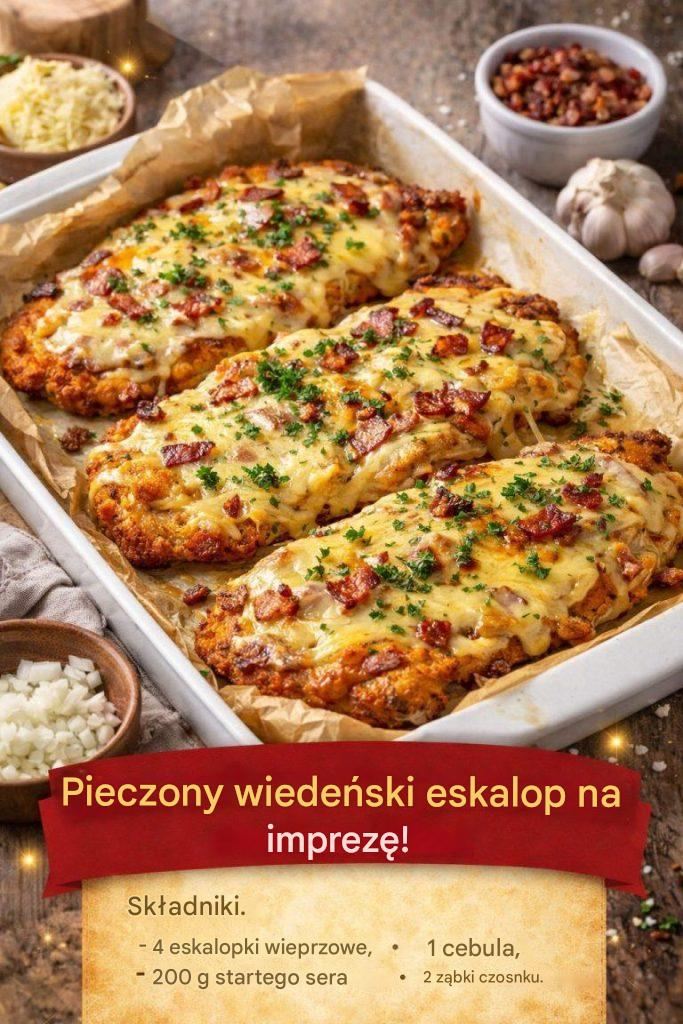 Świąteczny pieczony sznycel