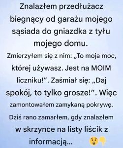 W ramach urlopu na podwórko, przedłużenie urlopu — i natychmiastowe wydarzenie.