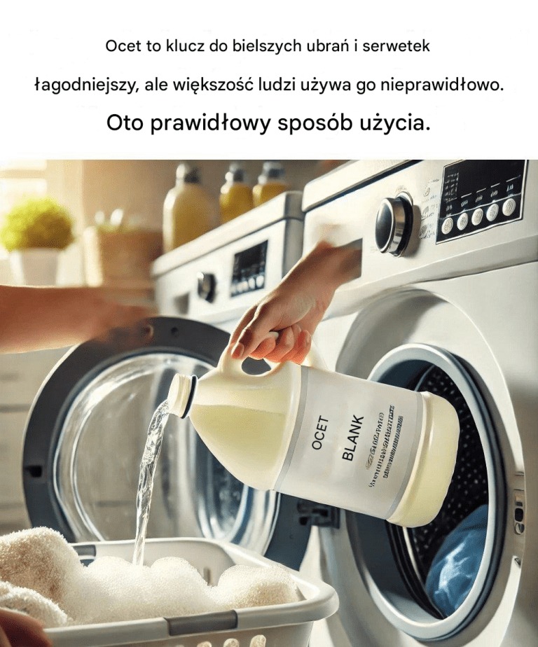 Ocet: sekretniejsze tkaniny i bardziej miękkie chusteczki (wiele osób nieużywających go prawidłowo)