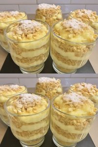 Kiedy mam lenistwo, zawsze robię dziesięć deser. „Napoleon w szklance”: miejsce oblizujesz. Pochłonięty w 2 minuty.