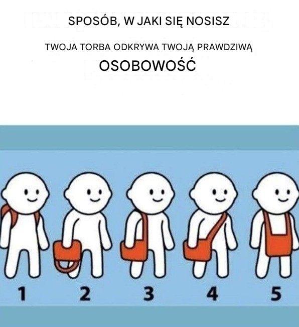 Sposób, w jaki nosisz torbę, ujawnia Twoją osobowość