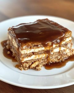 Gâteau glacé Ritz au caramel salé et au beurre de cacahuète