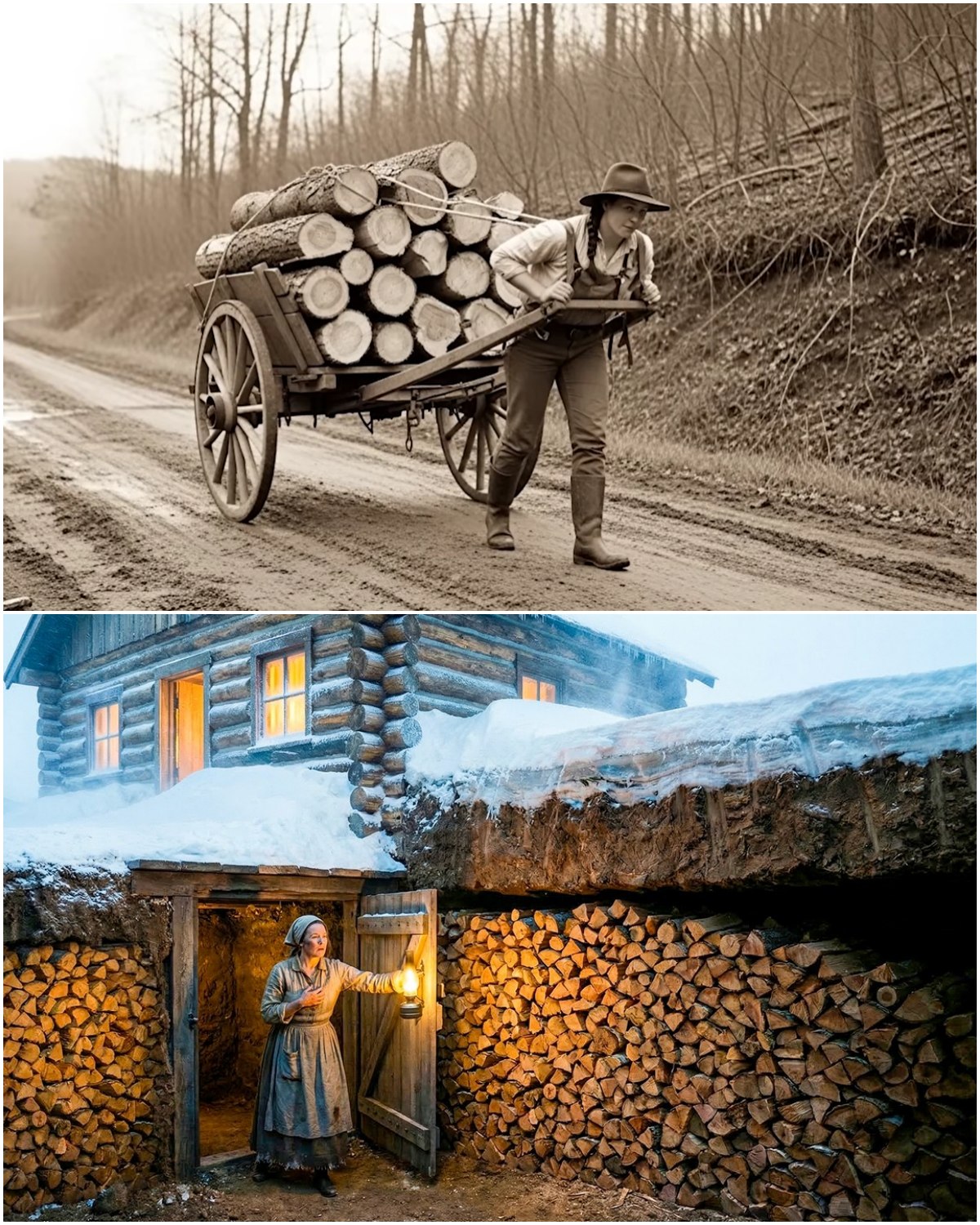 Przygotowuje się na apokalipsę – wdowa odziedziczyła chatę, odkrywa, że ​​jej mąż zakopał w niej 30 kordów drewna na opał