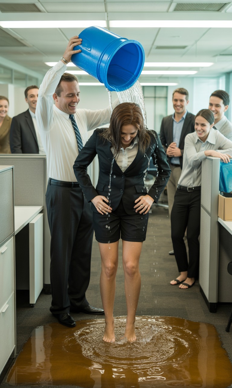 Kierownik upokorzył ją za to, że wyglądała na biedną… nieświadomą, że jest milionerką i właścicielką firmy. „Zejdź mi z oczu, żebraczko!” – krzyk odbił się echem w biurze niczym trzask bicza. Czterdziestu pracowników naraz przerwało pisanie, by zobaczyć, jak Julián Mena, regionalny menedżer Grupo Altavista, publicznie upokarza kobietę na oczach wszystkich. Isabel Fuentes stała przy biurku, ubrana w znoszoną czarną marynarkę i buty, które pamiętały lepsze czasy. Policzki płonęły jej ze wstydu, gdy spojrzenia – niektóre pełne współczucia, inne szydercze – przeszywały ją niczym noże. „Ludzie tacy jak ty nie powinni nawet wchodzić do holu tego budynku” – kontynuował Julián z okrutnym uśmiechem, który mroził krew w żyłach. „Altavista to poważna firma, a nie schronienie dla nieudaczników”. Wtedy stało się coś nie do pomyślenia. Julian podszedł do dystrybutora z wodą, chwycił wiadro ze środkiem czyszczącym stojące obok kserokopiarki i wrócił do Isabel pewnym krokiem. W biurze zapadła grobowa cisza. Wszyscy wiedzieli, że wydarzy się coś strasznego, ale nikt nie odważył się interweniować. „Zobaczymy, czy to cię nauczy, gdzie twoje miejsce na świecie” – wyszeptał Julian z sadystycznym uśmieszkiem na ustach. Bez ostrzeżenia wylał na Isabel całe wiadro lodowatej wody. Woda ją całkowicie przemoczyła. Kurtka przylgnęła jej do ciała. Włosy kapały. Buty napełniły się wodą. Zimne krople spływały po jej twarzy, mieszając się ze łzami upokorzenia, których nie mogła już dłużej powstrzymać. Czterdziestu pracowników patrzyło sparaliżowanych, jak Isabel stoi tam, przemoczona i drżąca, a jednak z godnością, której nie zmyje żadna woda świata. Nikt w tym biurze nie mógł sobie wyobrazić, że jest świadkiem najbrutalniejszego upokorzenia, jakiego kiedykolwiek dopuszczono się wobec najpotężniejszej kobiety w budynku. Nikt nie wiedział, że ta „żebraczka”, mokra i milcząca, trzyma w rękach moc, która może zmienić ich życie na zawsze. Bliźniacze wieże Altavista Group wznosiły się majestatycznie w finansowym sercu Paseo de la Reforma w Meksyku, odbijając poranne słońce w szklanych oknach. W tych korporacyjnych murach, gdzie miliony pesos codziennie przechodziły z rąk do rąk, właśnie zaczynała się historia, której nikt nigdy nie zapomni. Ale żeby zrozumieć, jak doszło do tej chwili brutalnego upokorzenia, musimy cofnąć się o trzy godziny... Była 6:30 rano, kiedy Isabel Fuentes obudziła się w swoim penthousie w Polanco. Był to 300-metrowy apartament z panoramicznym widokiem na miasto i dziełami sztuki wartymi więcej niż niejeden dom. Ale tego ranka nie wybrała markowych garniturów ani włoskich butów. Włożyła czarną marynarkę, którą kupiła na pchlim targu, buty ze sztucznej skóry, które celowo porysowała, i podrobioną torebkę, która dopełniała jej idealnego przebrania. Przez pięć lat, odkąd odziedziczyła imperium biznesowe po ojcu, Isabel prowadziła Grupę Altavista z ukrycia: wideokonferencje z prywatnych biur, spotkania, na których przez głośniki słychać było tylko jej głos. Dla pracowników była zagadką, podpisem na dokumentach, korporacyjną legendą. Jednak od miesięcy dręczyło ją podejrzenie. Plotki o nadużyciach władzy. Anonimowe skargi na kierowników znęcających się nad pracownikami niższego szczebla trafiały na jej biurko. Historie o upokorzeniu tak okrutnym, że wydawały się przesadzone. Tego dnia Isabel postanowiła zobaczyć prawdę na własne oczy. Punkt o 8:00 weszła przez główne drzwi swojego budynku jak obca osoba. Ochroniarz nawet nie podniósł wzroku. Kierownictwo w holu całkowicie ją ignorowało, jakby nie istniała. I wtedy Isabel zrozumiała coś z bolesną jasnością: nie potrzebowała już żadnych dowodów. Kilka godzin później, przemoczona do szpiku kości na oczach wszystkich, powoli uniosła wzrok. Nie krzyknęła. Nie błagała. Już nie płakała. „Dziękuję” – powiedziała stanowczo. „Właśnie tego potrzebowałam zobaczyć”. W biurze rozległ się szmer. Julian zmarszczył brwi. „O czym ty mówisz?” – zadrwił. Zobacz mniej