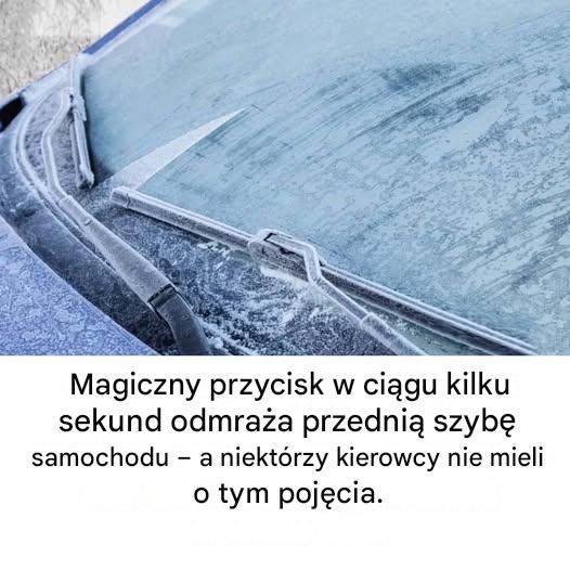 Magiczny przycisk odmraża przednią szybę w kilka sekund
