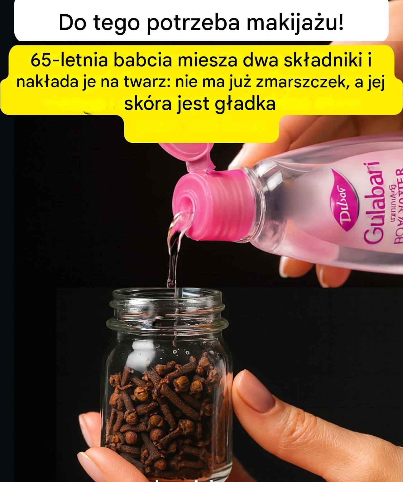 Zabieg na twarz z goździków i wody różanej: na zmarszczki i plamy starcze