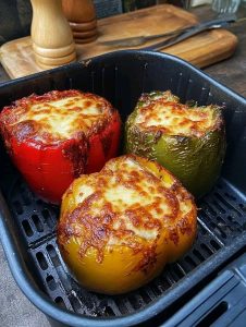 Łatwe faszerowane papryki do przygotowania w frytkownicy powietrznej