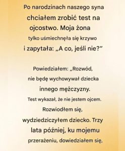 Kiedy podejrzenia niszczą rodzinę: bolesna chwila prawdy ojca.