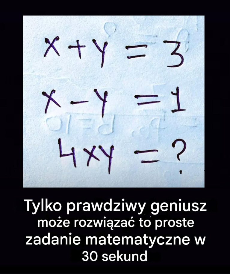 Tylko geniusz matematyki mógłby rozwiązać ten problem w 30 sekund lub krócej.