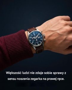 Co oznacza noszenie zegarka na prawym nadgarstku?