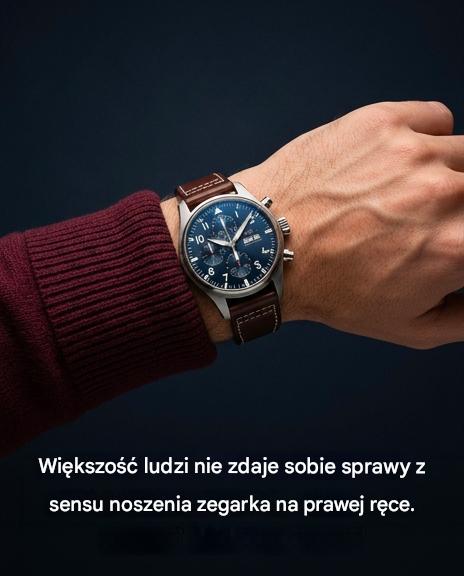 Co oznacza noszenie zegarka na prawym nadgarstku?