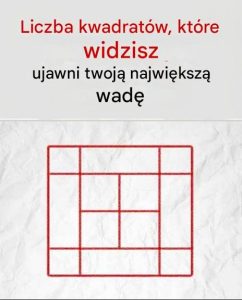 Ile kwadratów widzisz? Iluzja, która zdaje się „ujawniać” twoją główną wadę