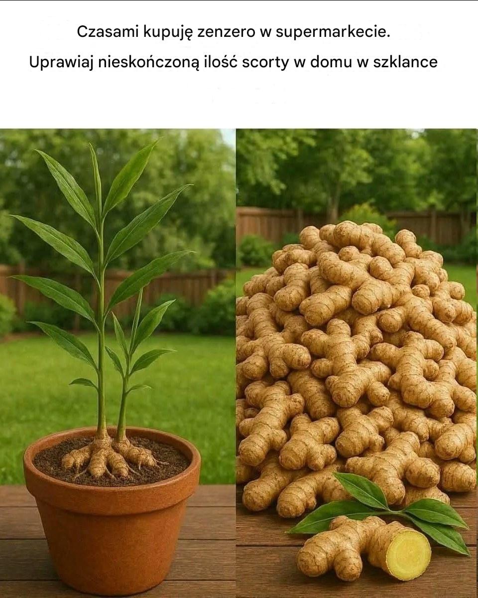 Przestań kupować imbir w supermarkecie. Wyhoduj go w domu, w doniczce, w nieskończoność.