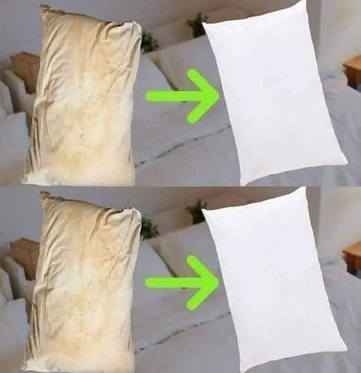 W ten sposób możesz wyczyścić brudne poduszki, aby pozostały białe i przyjemnie pachnące.