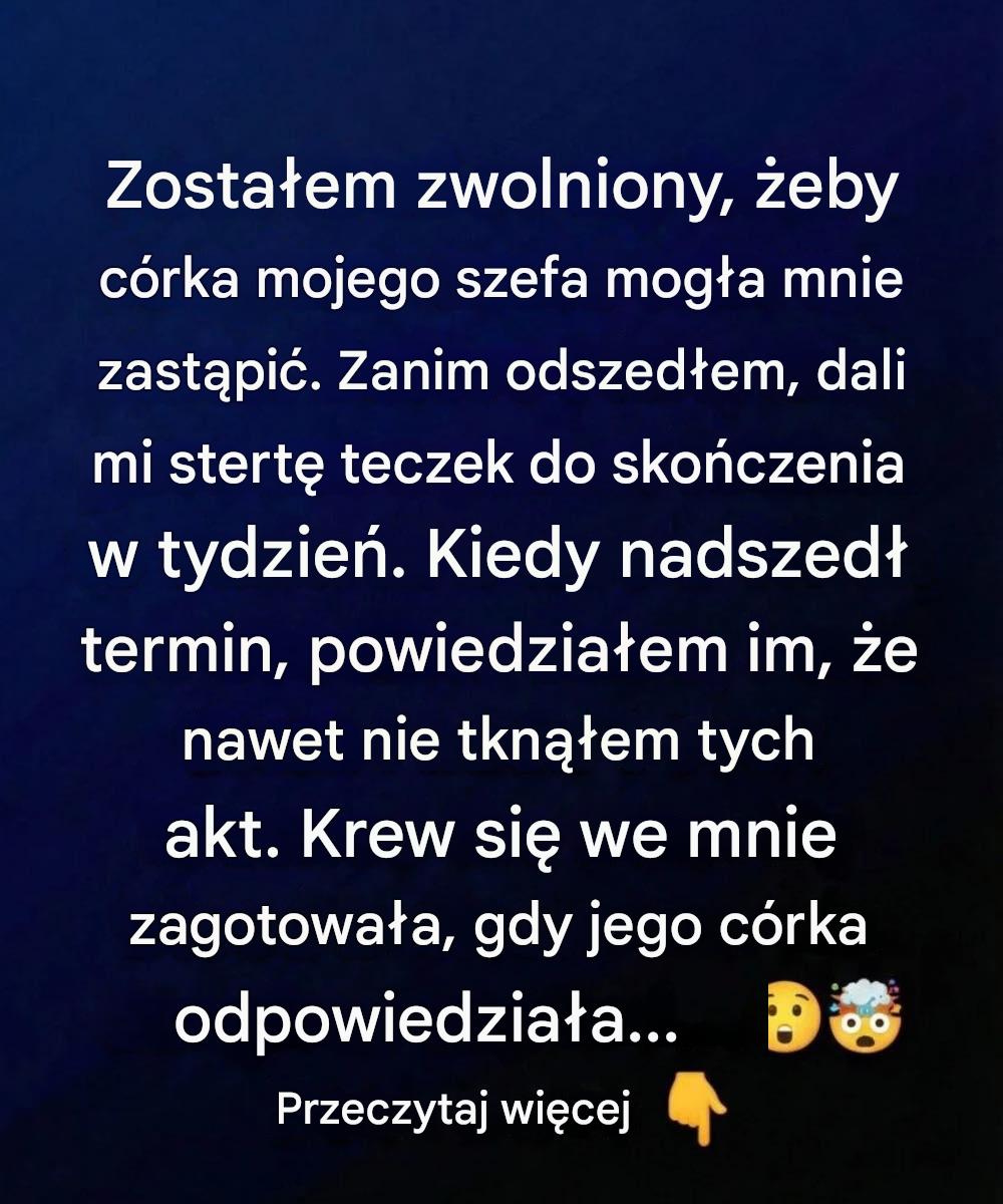 Morał Straciłem stanowisko, ale zyskałem o wiele cenniejsze.