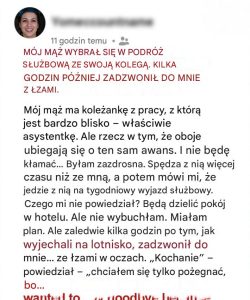„Twojego męża nie ma na konferencji”. – Mrożący krew w żyłach anonimowy telefon, który odebrałam zaledwie 2 godziny po jego wyjeździe w „podróż służbową” zmienił moje życie na zawsze.