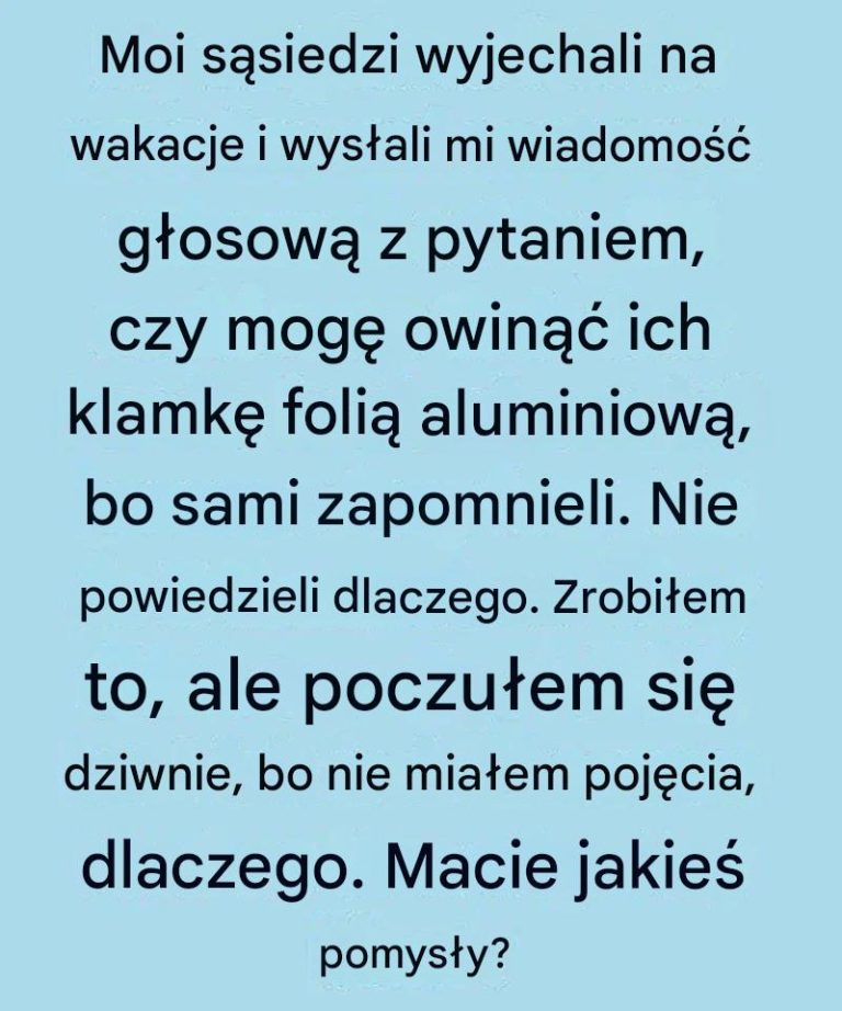 Tajemnica folii aluminiowej