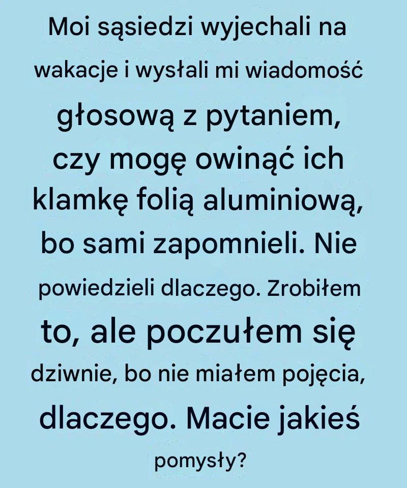 Tajemnica folii aluminiowej