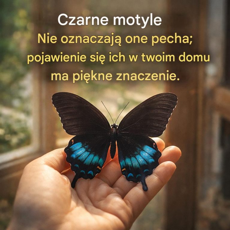 WCzarne motyle nie przynoszą pecha; ten, który pojawi się w twoim domu, ma piękne znaczenie.